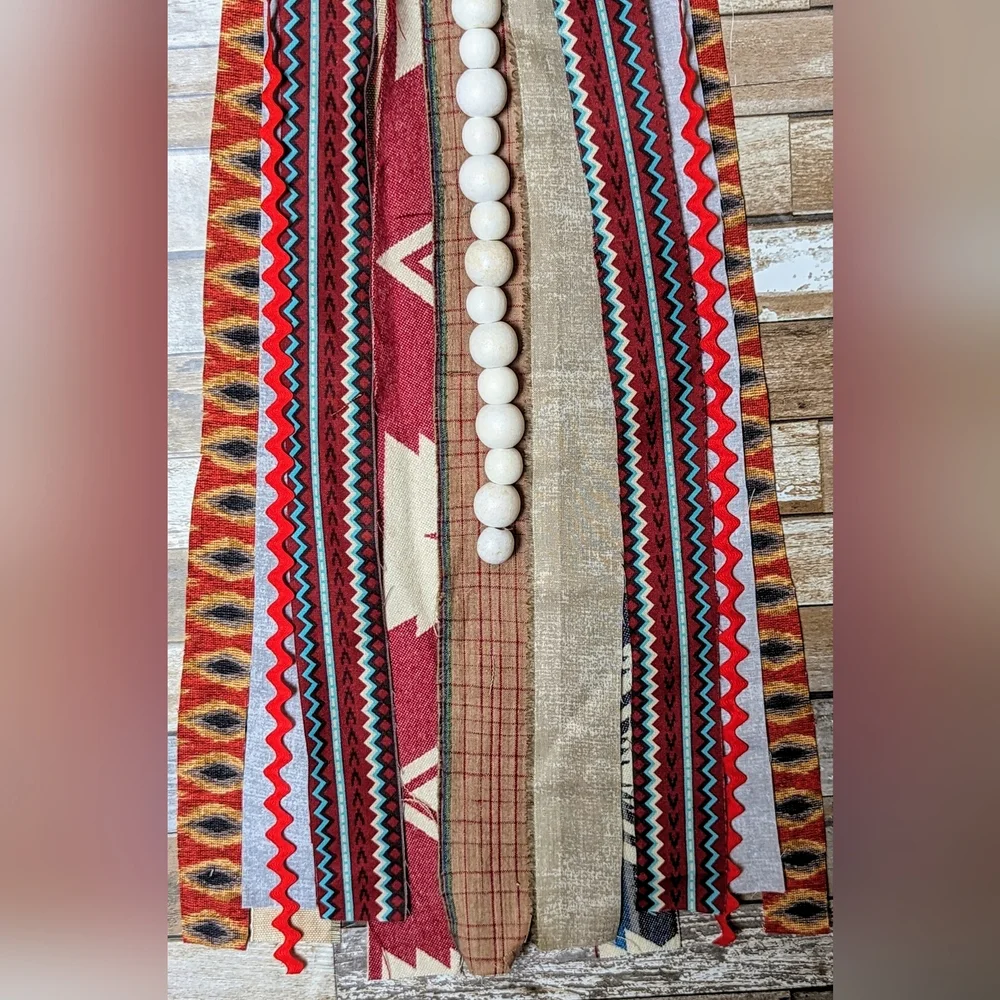 New Handcrafted Shabby Chic Americana Wall Hanging - Picture 6 of 7